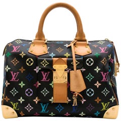 Louis Vuitton Black Multicolour Monogram Speedy 30 Bag