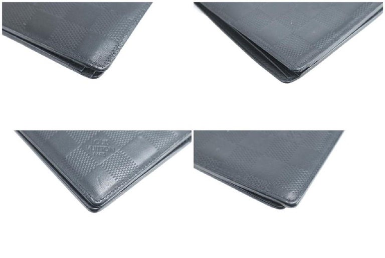 Louis Vuitton Black Multiple Men's Bifold Damier Infini Leather 33lk0116 Wallet For Sale 8