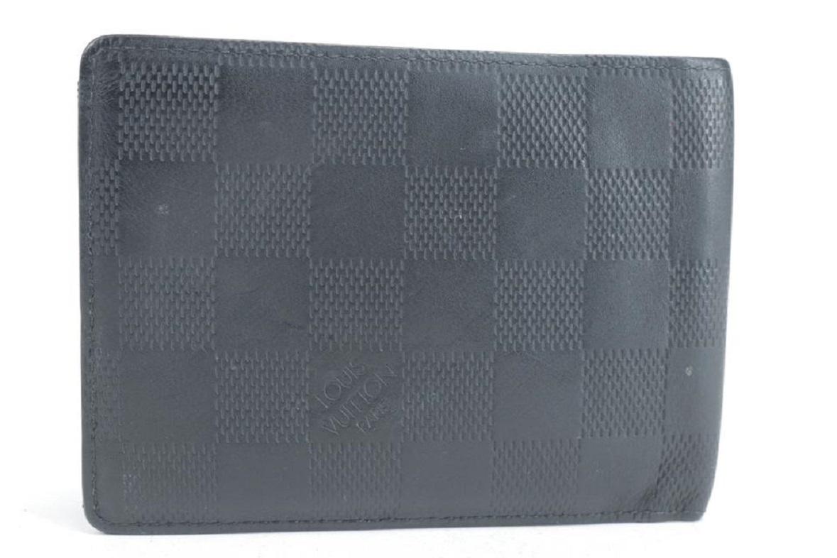 Louis Vuitton Black Damier Inifini Men's Bifold Wallet 39lk624s