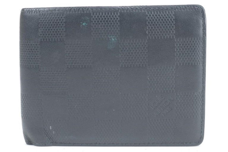 Louis Vuitton Black Multiple Men's Bifold Damier Infini Leather 33lk0116 Wallet For Sale 3