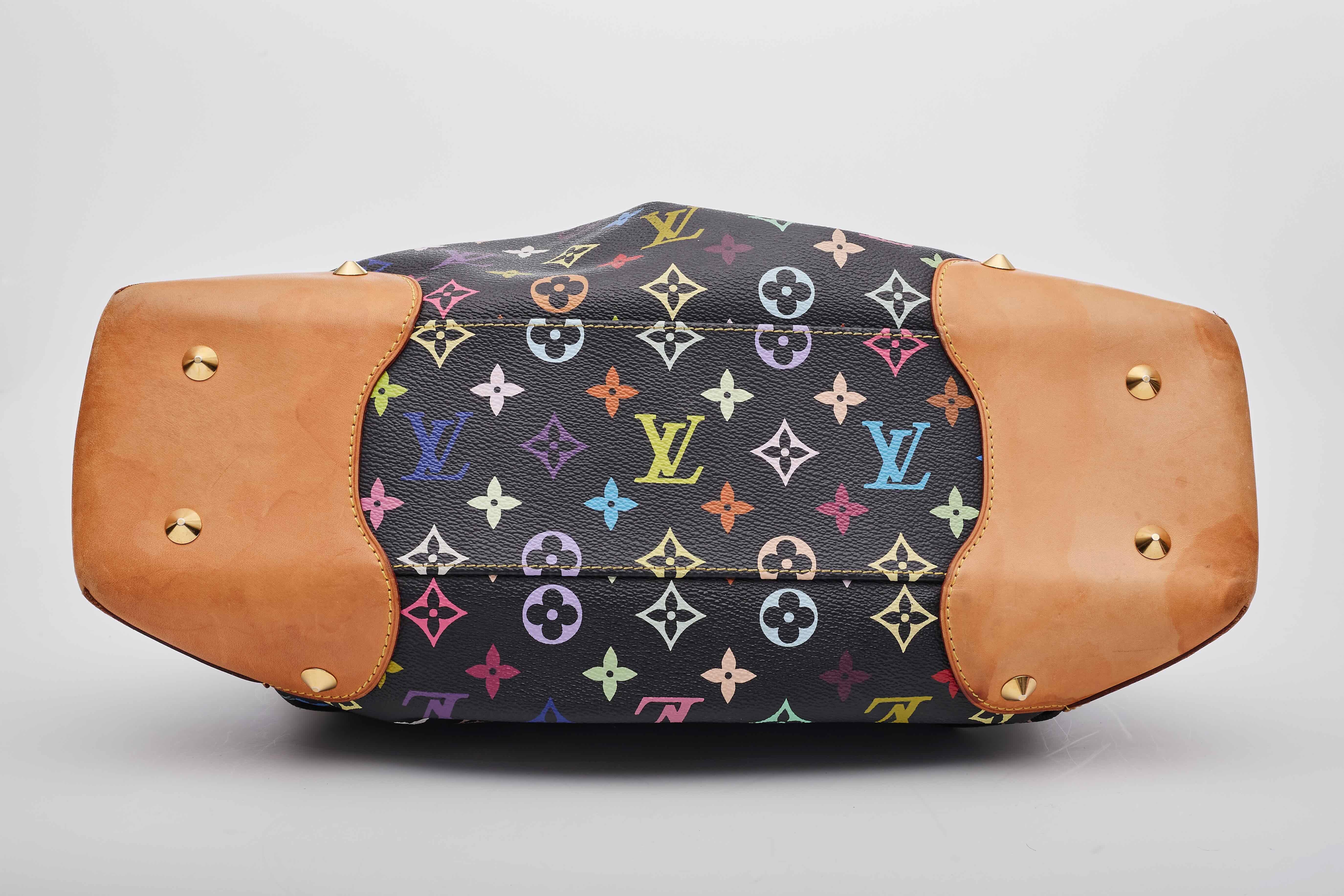 Louis Vuitton Black Murakami Multicolor Monogram Judy Bag GM For Sale 1