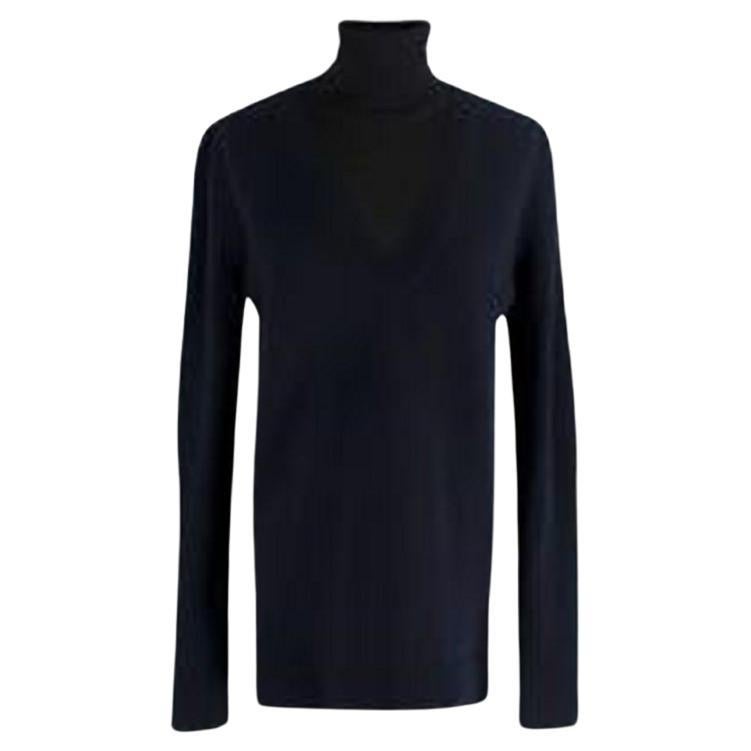 Louis Vuitton Black & Navy Layered Jumper For Sale