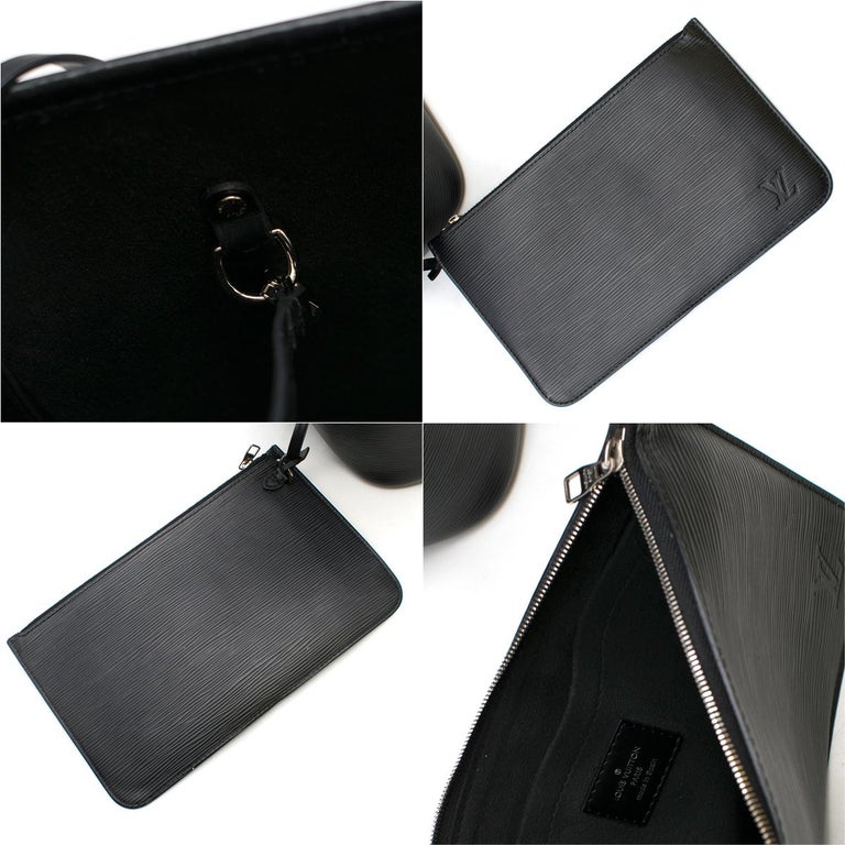 Louis Vuitton Black Neverfull MM Tote Bag at 1stDibs | black louis ...