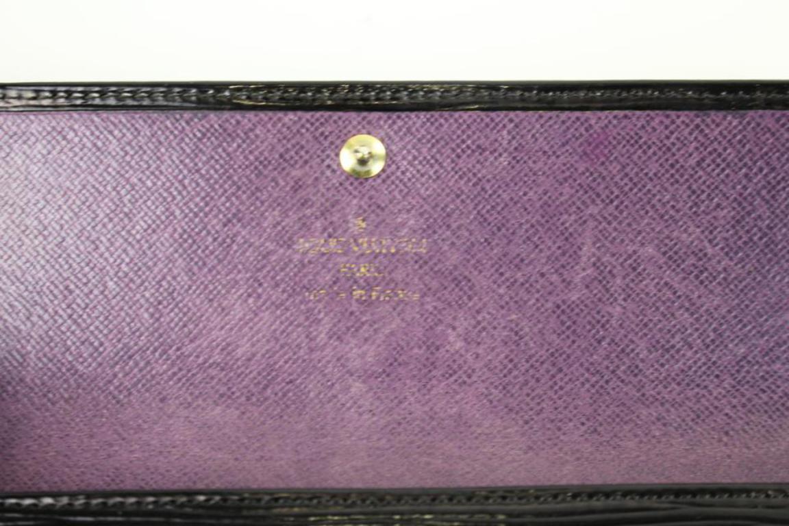 Louis Vuitton Black Noir Electric Epi Sarah Bifold 30lva3117 Wallet 4