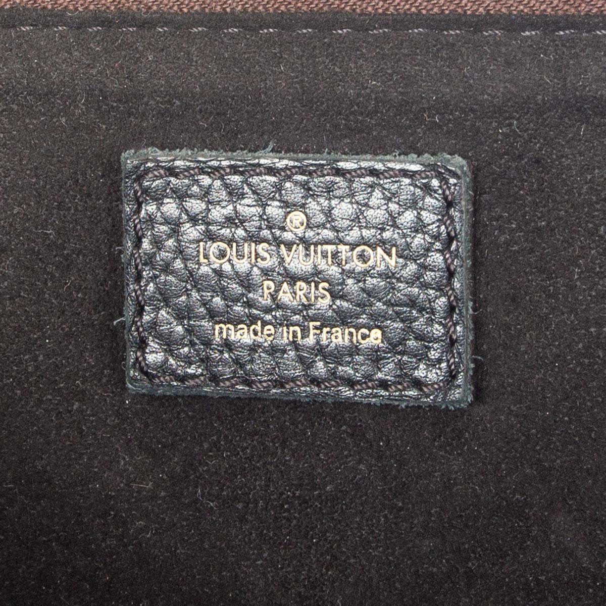 LOUIS VUITTON black NOIR MONOGRAM CANVAS ESTRELA MM Shoulder Bag In Excellent Condition In Zürich, CH