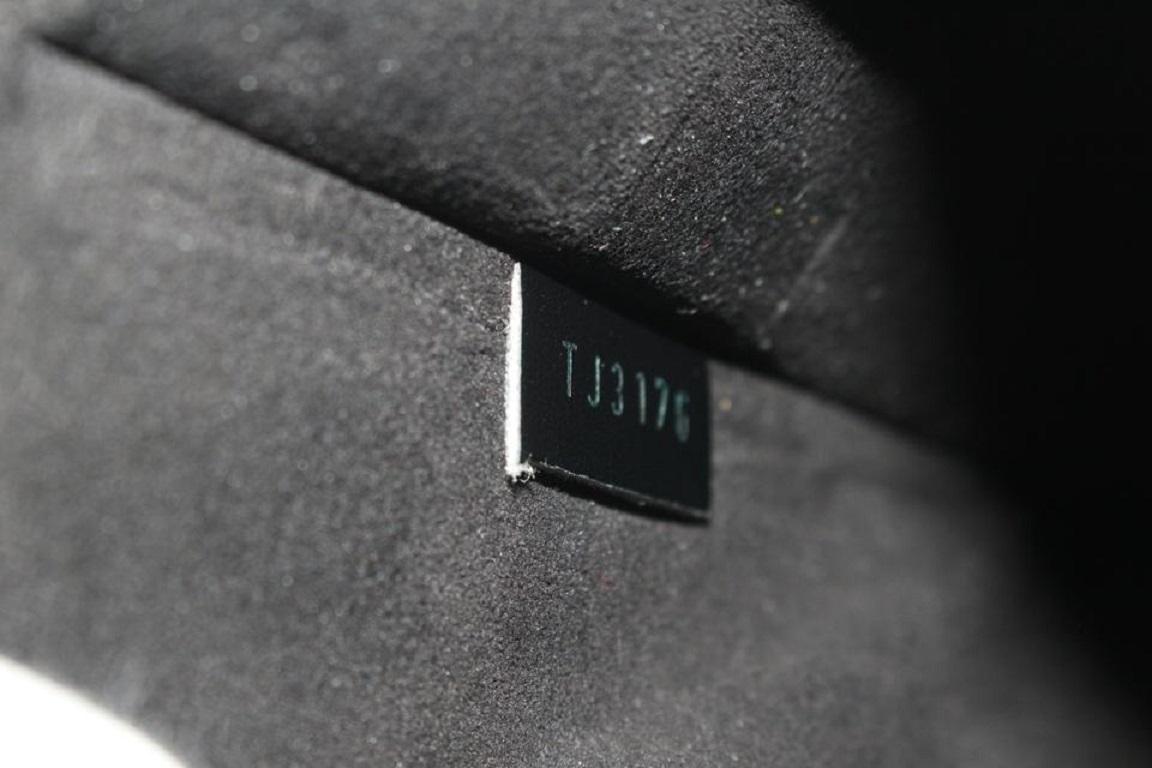 Women's Louis Vuitton Black Nomade Leather Pochette Jour PM Porte Documents Case For Sale