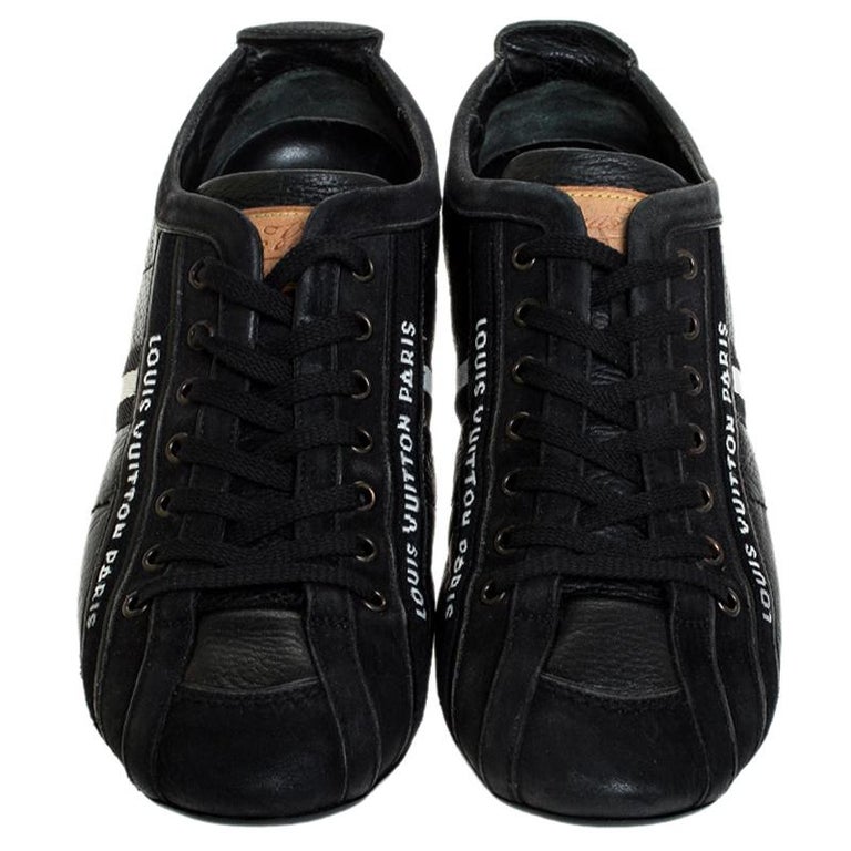 Louis Vuitton Black Nubuck And Leather Cosmos Low Top Sneakers Size 40 For  Sale at 1stDibs