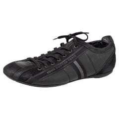 Louis Vuitton - Scarpe da ginnastica basse Cosmos in pelle e nabuk nero misura 43.5