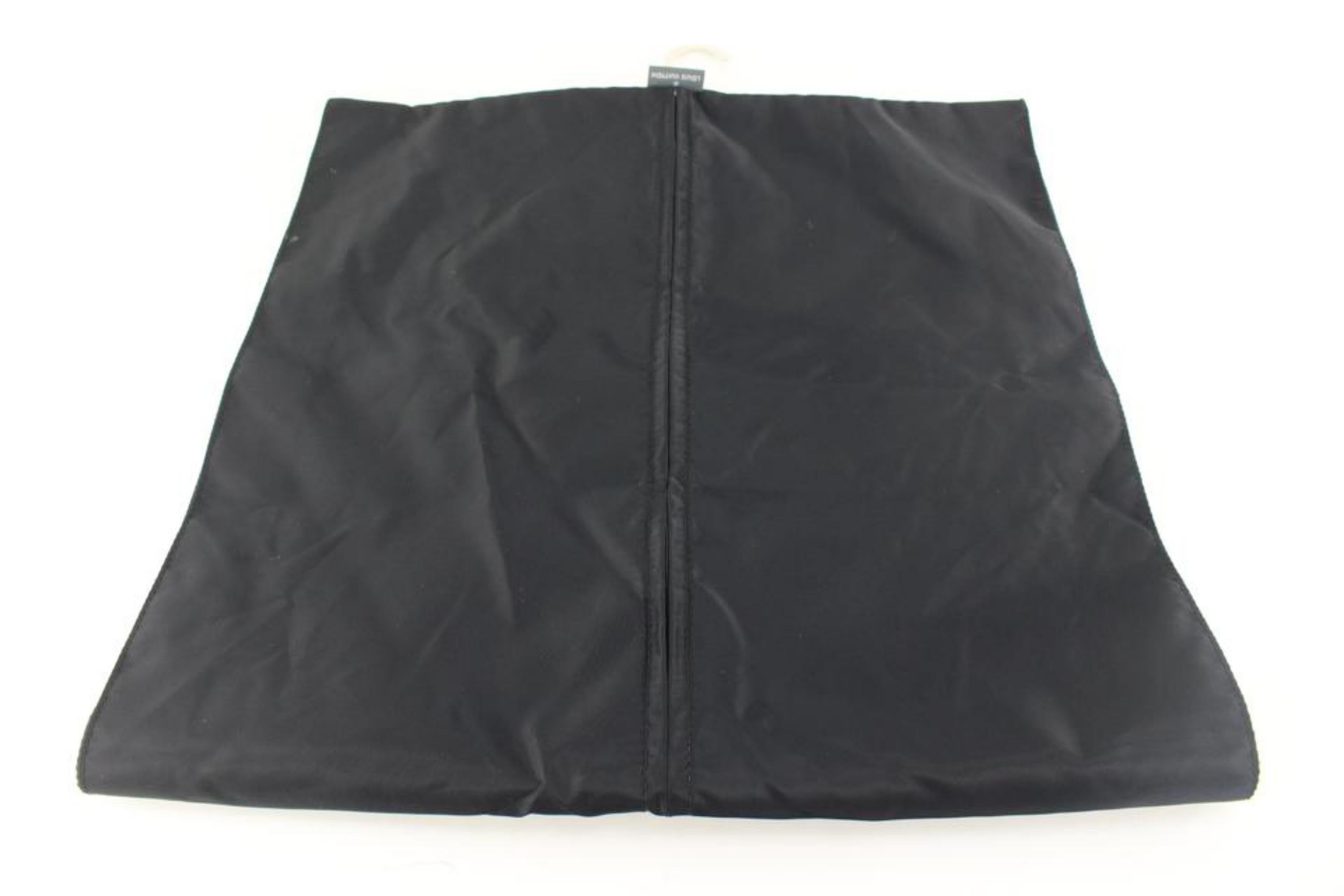 Louis Vuitton Black Nylon Garment Cover with Hanger 16lk616s For Sale ...