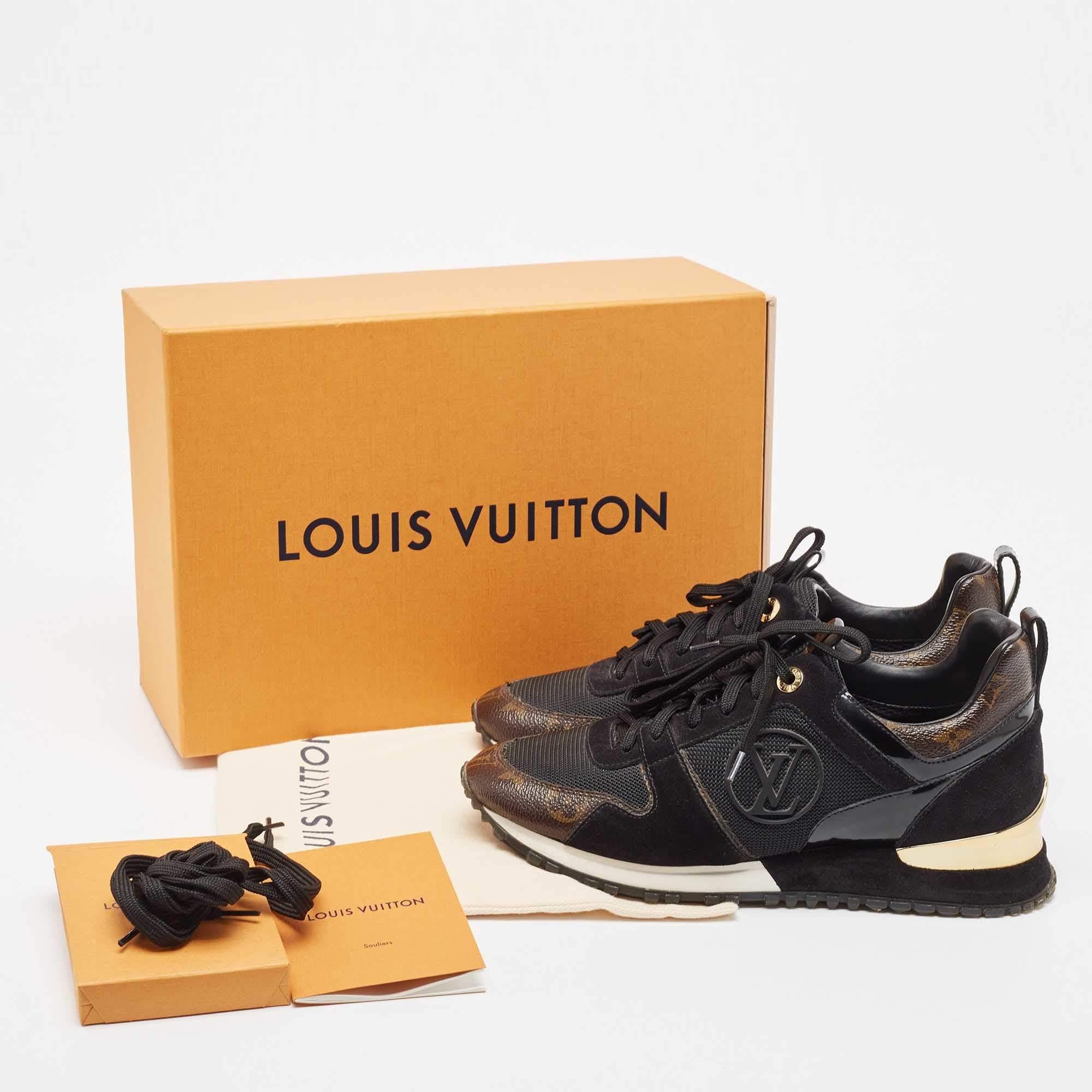 Louis Vuitton Black Nylon, Leather Archlight Sneakers Size 38 5