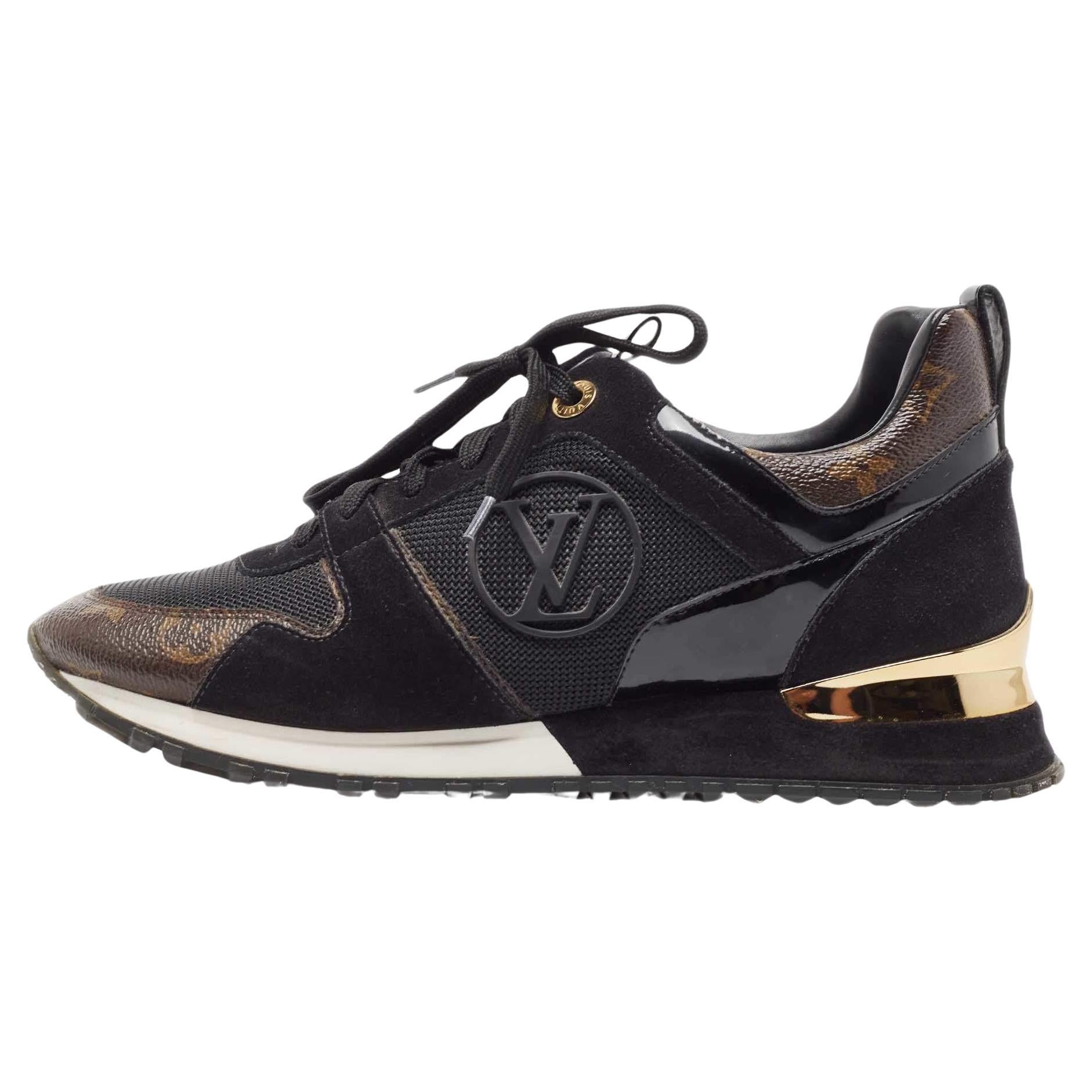 Louis Vuitton Black Nylon, Leather Archlight Sneakers Size 38