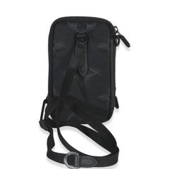 Louis Vuitton Black Nylon Monogram 2054 Double Phone Pouch