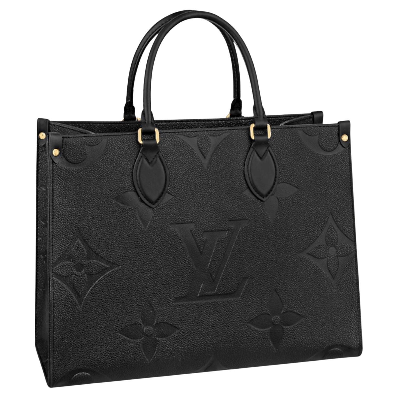 LV Black Embossed Monogram Surne MM Purse - Large Women's Tote Bag - GOTA  Store