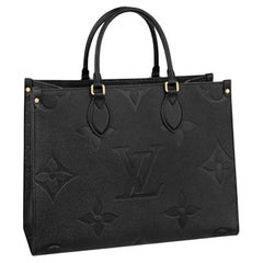 Louis Vuitton Black Onthego MM Tote Bag
