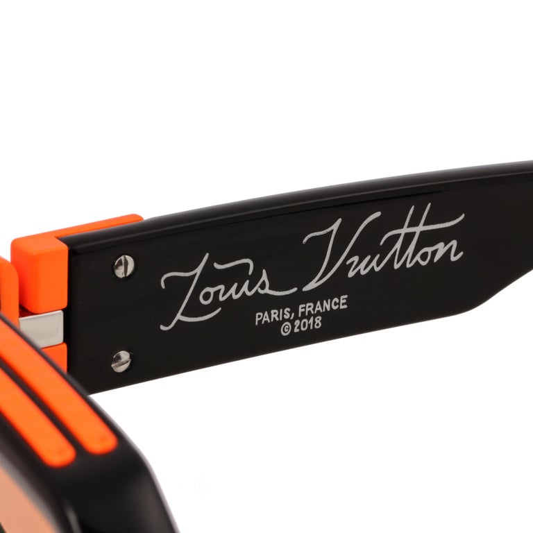 Louis Vuitton Black and Orange Acetate Mirrored 1.1 Millionaire