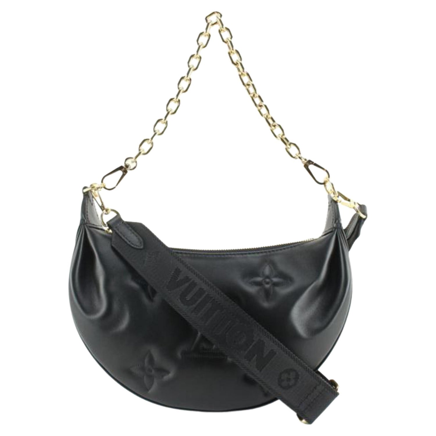 Louis Vuitton Denim Mahina XL Black Hobo Bag (2008) at 1stDibs