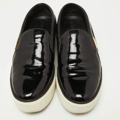Louis Vuitton Black Patent and Leather Catwalk Sneakers Size 38.5