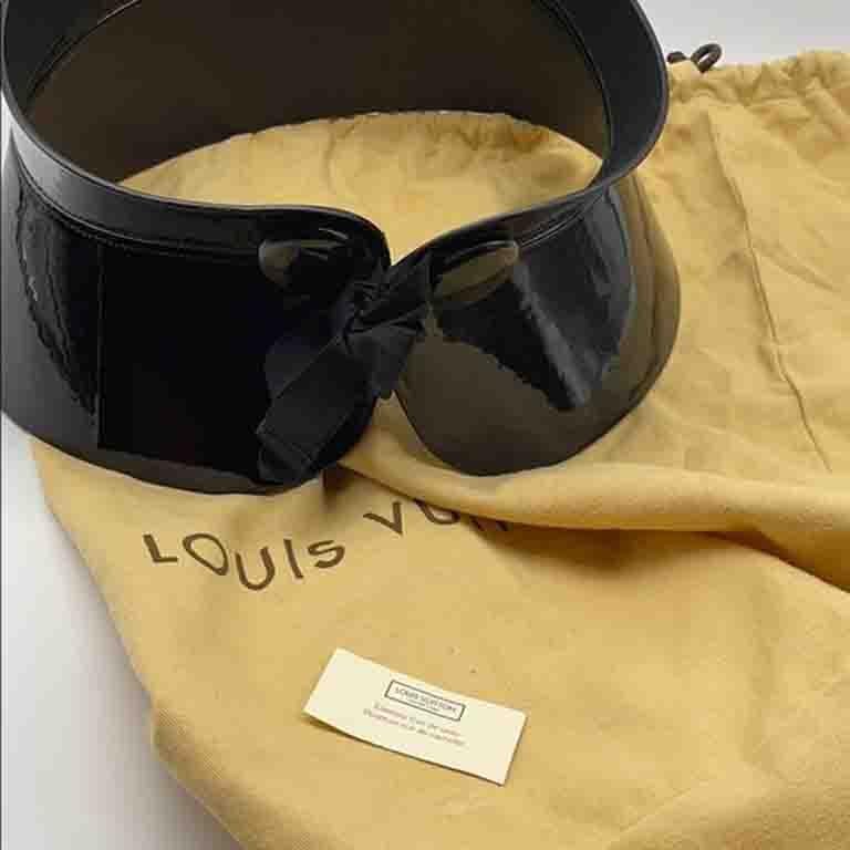 Louis Vuitton Black Patent Leather Fetish Belt  5