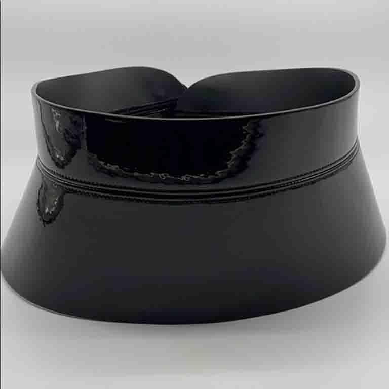 Louis Vuitton Black Patent Leather Fetish Belt  For Sale 1