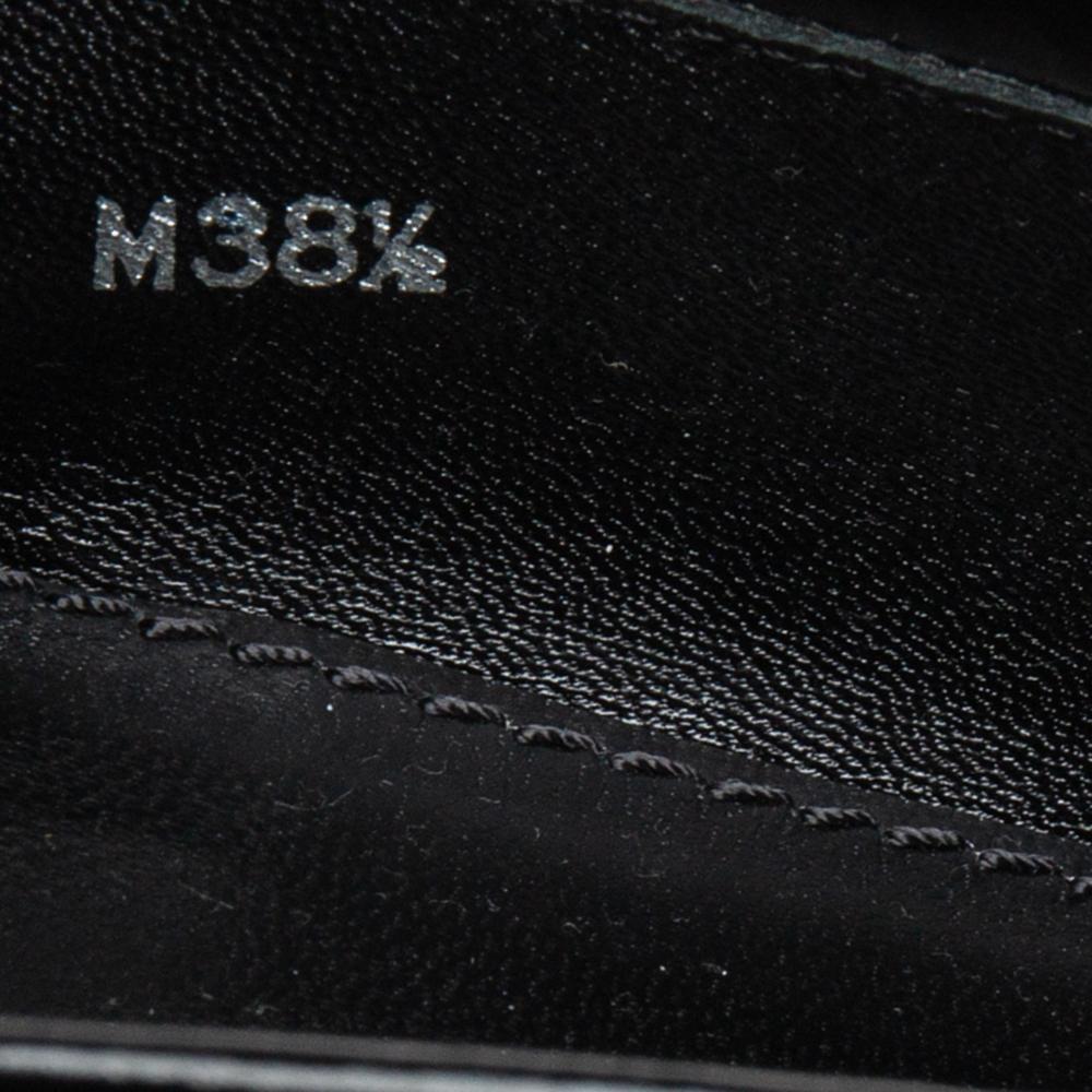 Louis Vuitton Black Patent Leather Graduate Platform Loafers Size 38.5 3