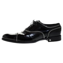 Louis vuitton Black Patent Leather Lace Up Oxfords Size 41.5