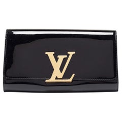 Louis Vuitton Black Patent Leather Louise Clutch