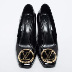 Louis Vuitton Black Patent Leather Madeleine Pumps Size 39
