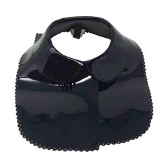 Louis Vuitton Black Patent Leather Necklace