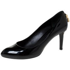 Louis Vuitton Black Patent Leather Oh Really! Pumps Size 36