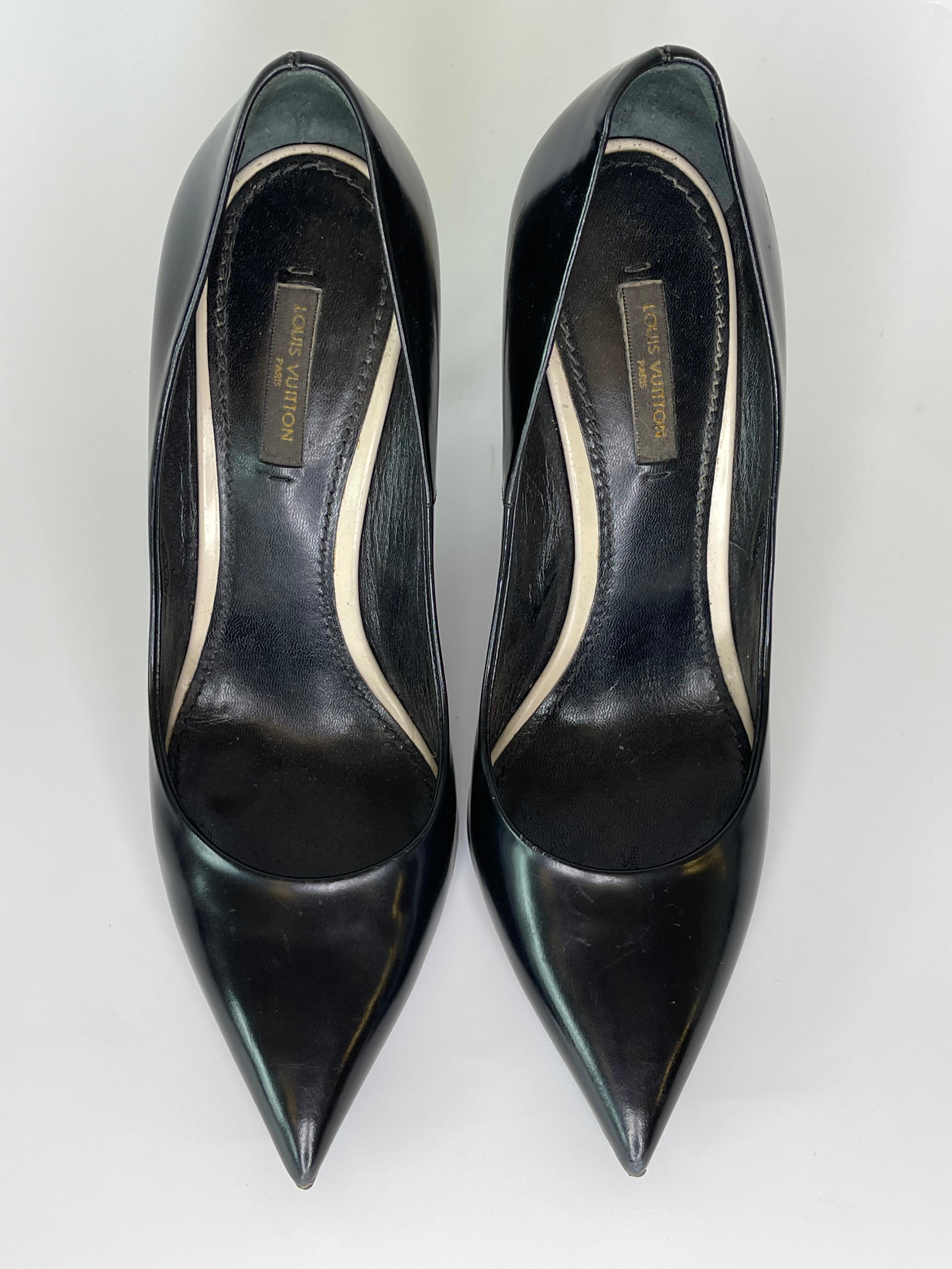 louis vuitton patent leather heels