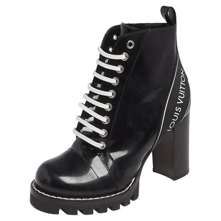 Used] LOUIS VUITTON shoot boots side zip patent leather pumps Italian shoes  women's leather black size 35 (22 cm equivalent) ref.399137 - Joli Closet
