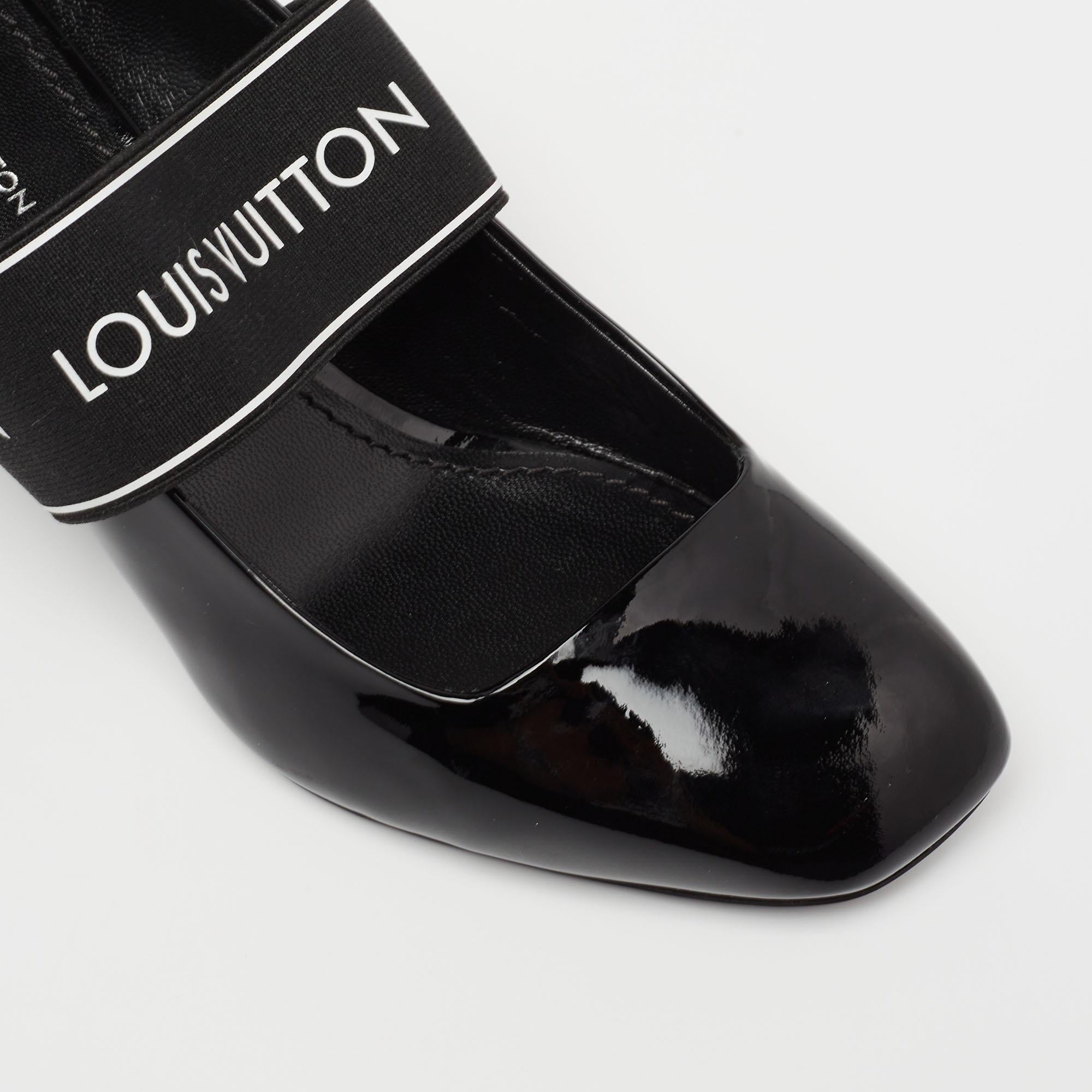 Louis Vuitton Black Patent Leather Uncover Pumps Size 36 3