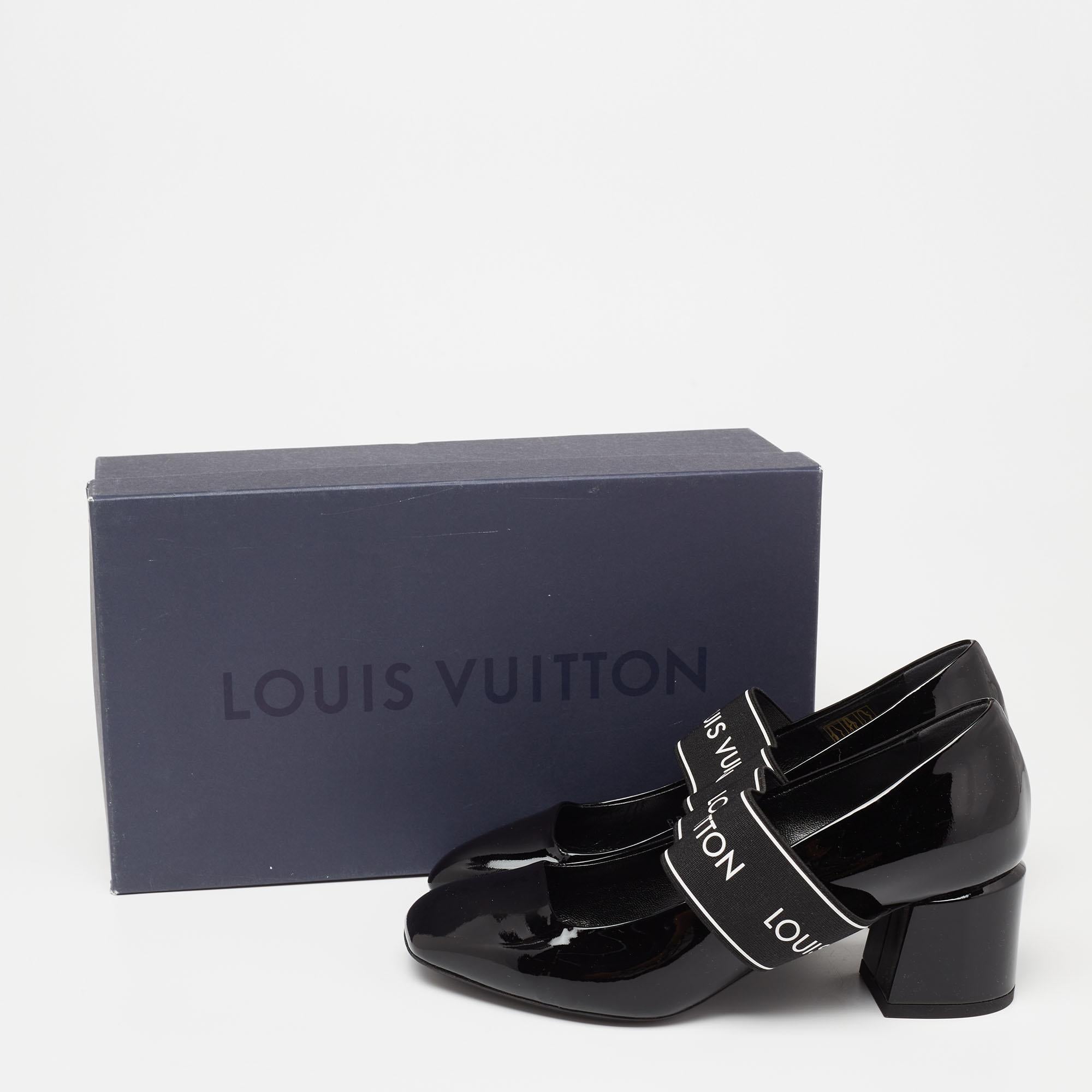 Louis Vuitton Black Patent Leather Uncover Pumps Size 36 5