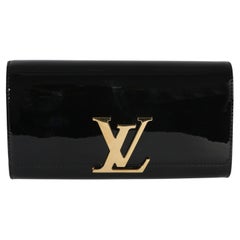 Louis Vuitton Black Patent Louise Clutch