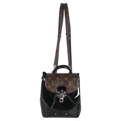 Louis Vuitton Black Patent Monogram Hot Springs Backpack