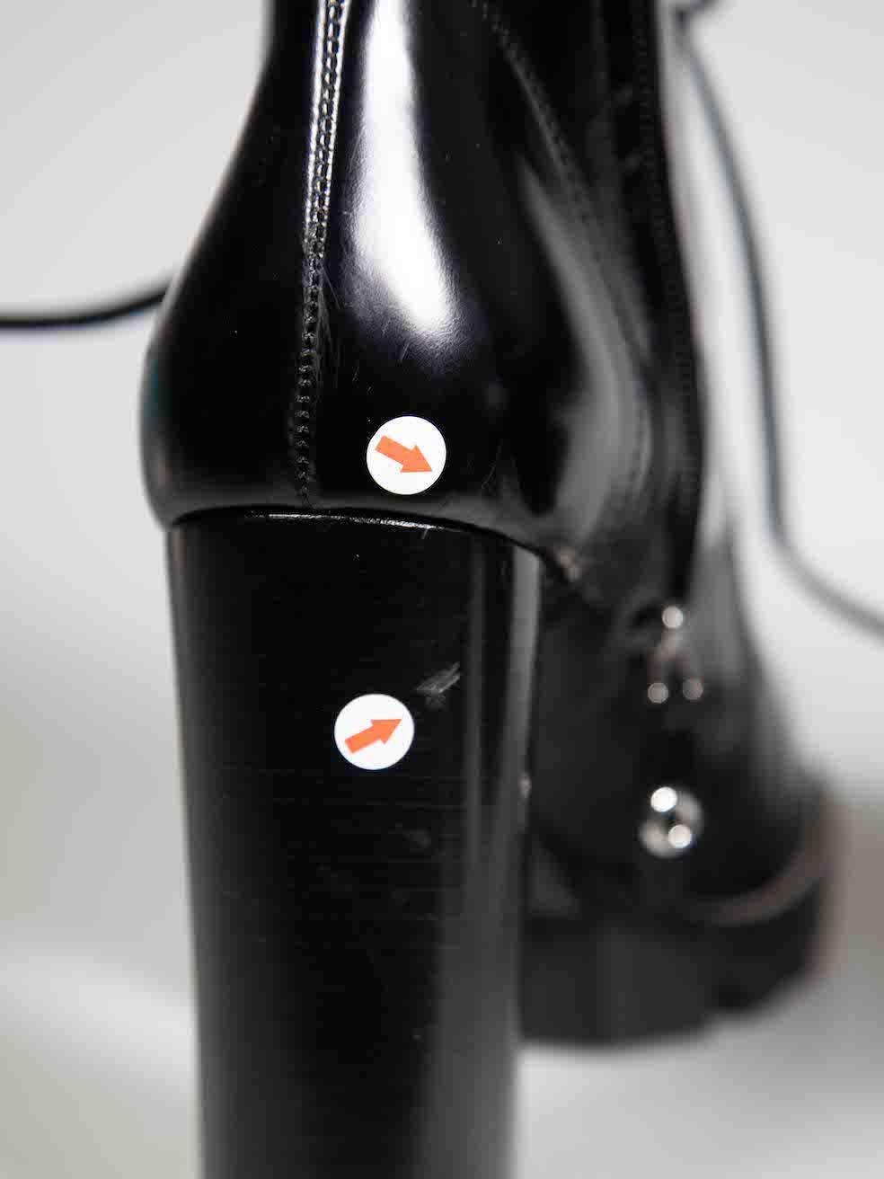 Louis Vuitton Black Patent Star Trail Ankle Boots Size IT 39 For Sale 1