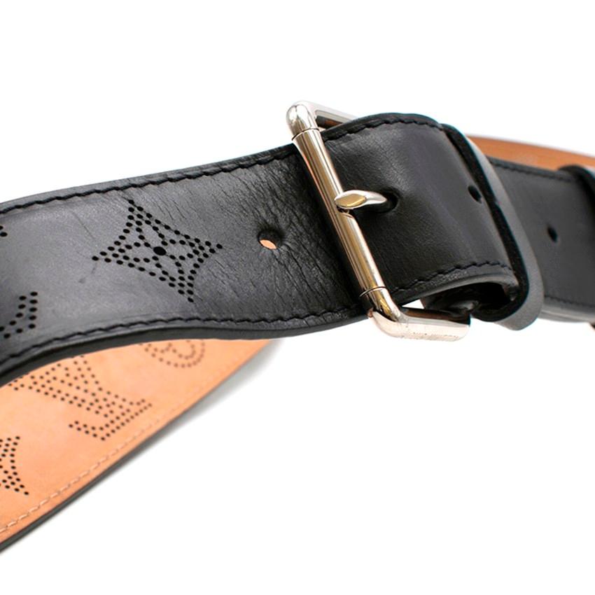 louis vuitton black monogram belt