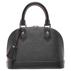 Used Louis Vuitton Black/Pink Epi Leather Alma BB Bag