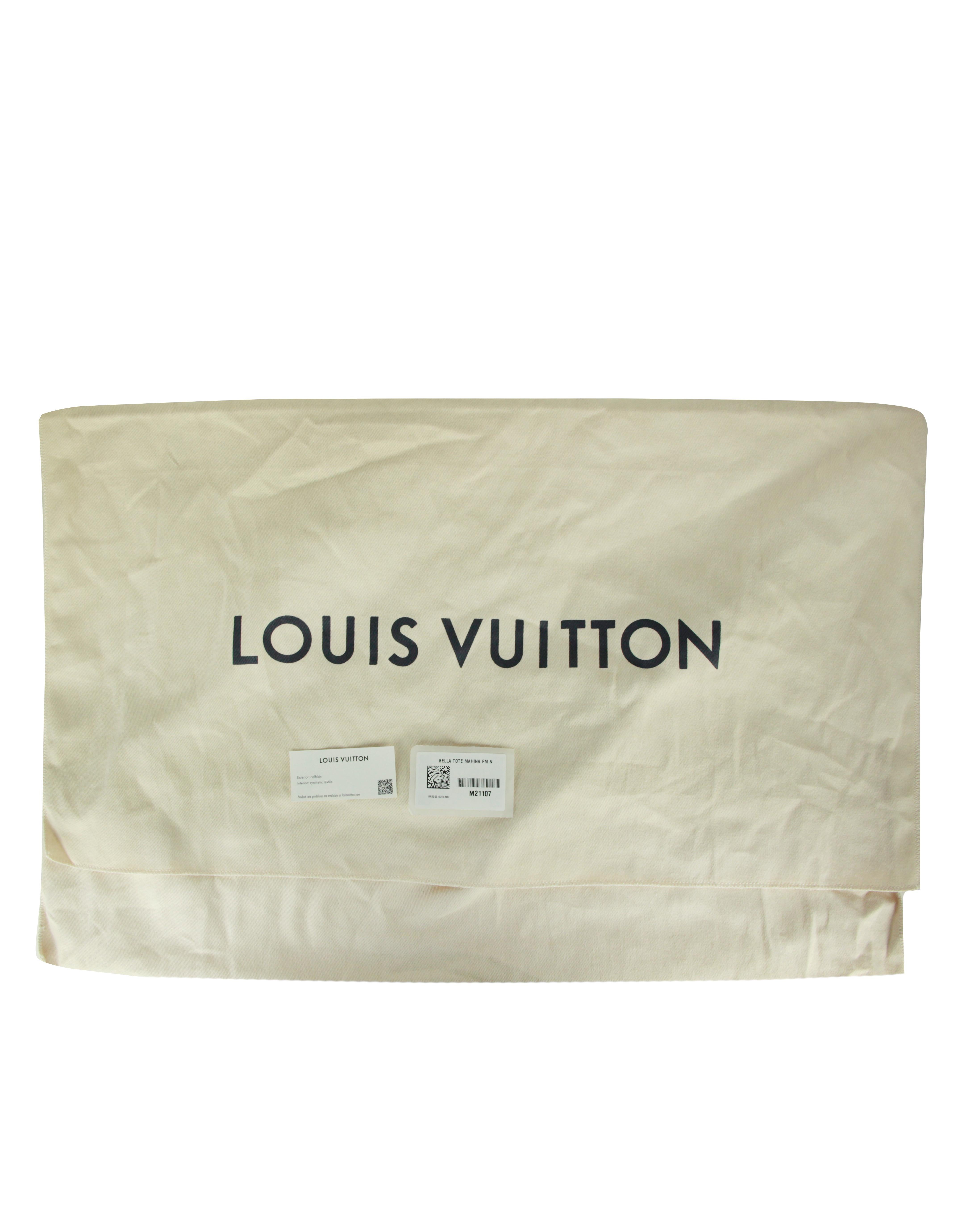 Louis Vuitton Black/ Pink Gradient Monogram Mahina Leather Bella Tote Bag 2
