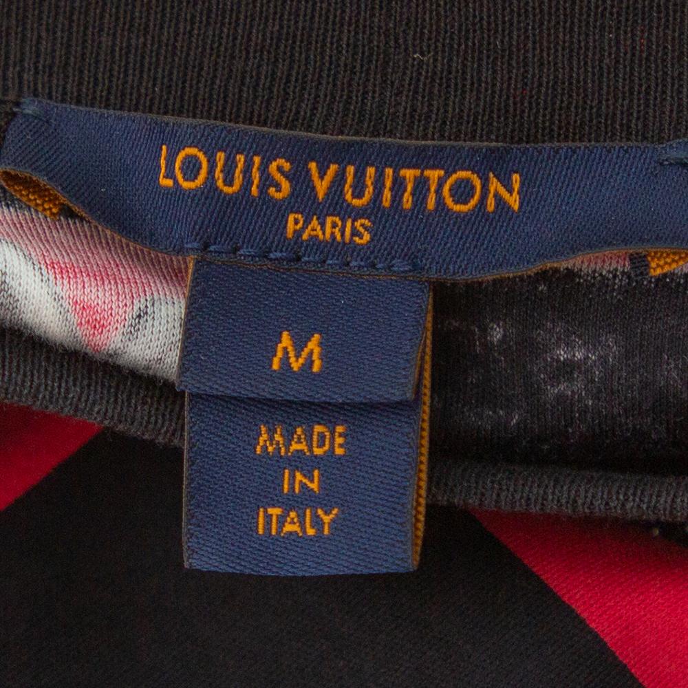 Women's Louis Vuitton Black & Pink Logo Checkered Knit Sleeveless Top M