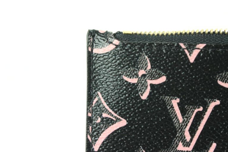 Louis Vuitton Black Pink Monogram Fall for You Neverfull Pochette MM or  62lz718s For Sale at 1stDibs