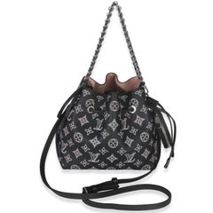 Louis Vuitton Black Pink Monogram Mahina Flight Mode Bella