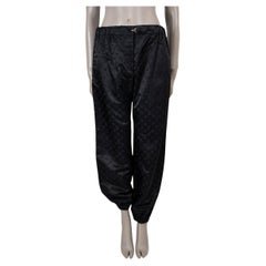LOUIS VUITTON black polyamide 2024 STENCIL EFFECT MONOGRAM JOGGING Pants 40 M