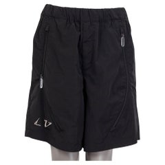 LOUIS VUITTON black polyamide 2054 II BERMUDA Shorts Pants 40 S