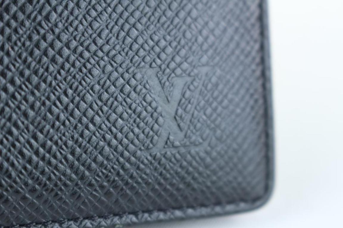 Louis Vuitton Black Porte Taiga Leather Valeurs Organiser 223030 (Schwarz)