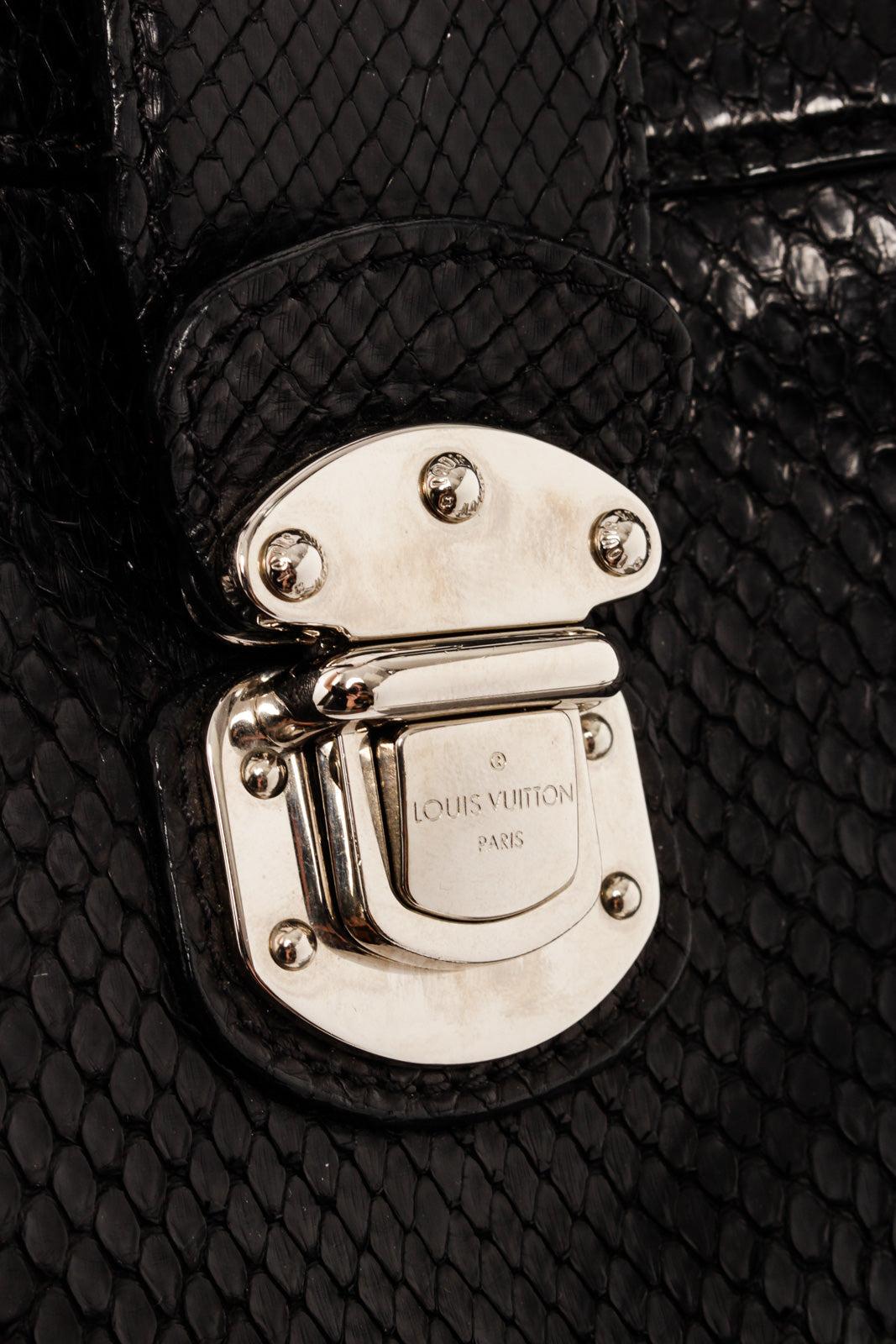 Louis Vuitton Black Python Cirrus MM Shoulder Bag 1