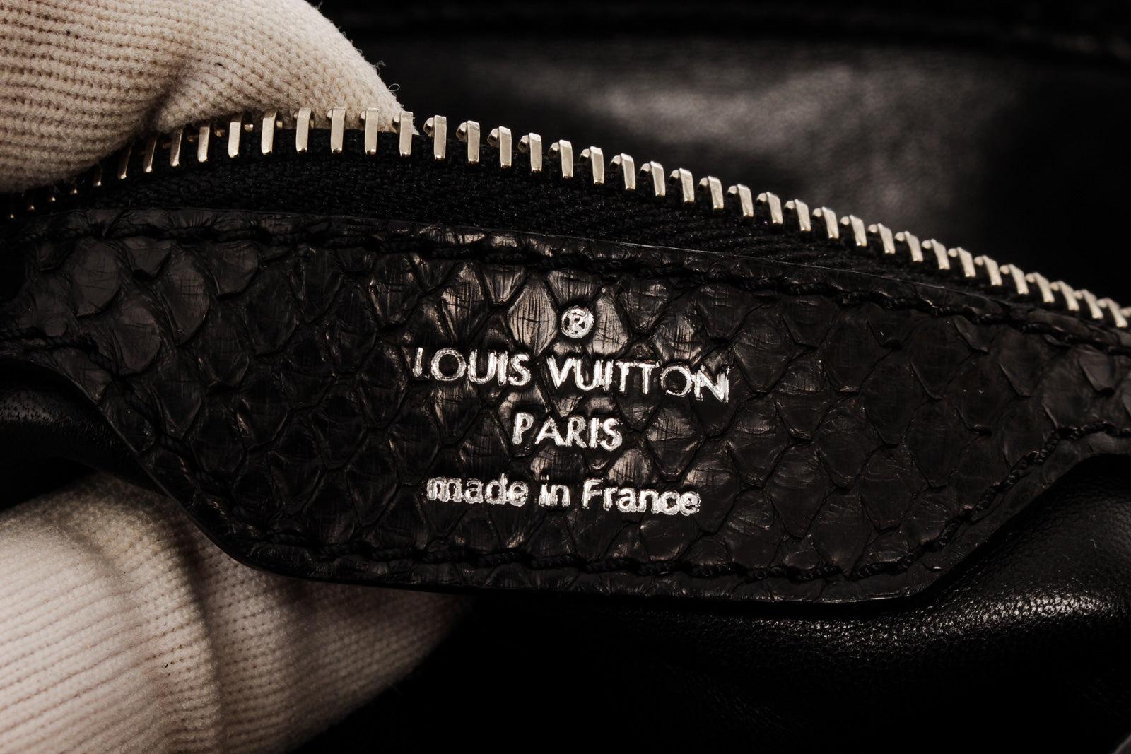 Louis Vuitton Black Python Cirrus MM Shoulder Bag 2