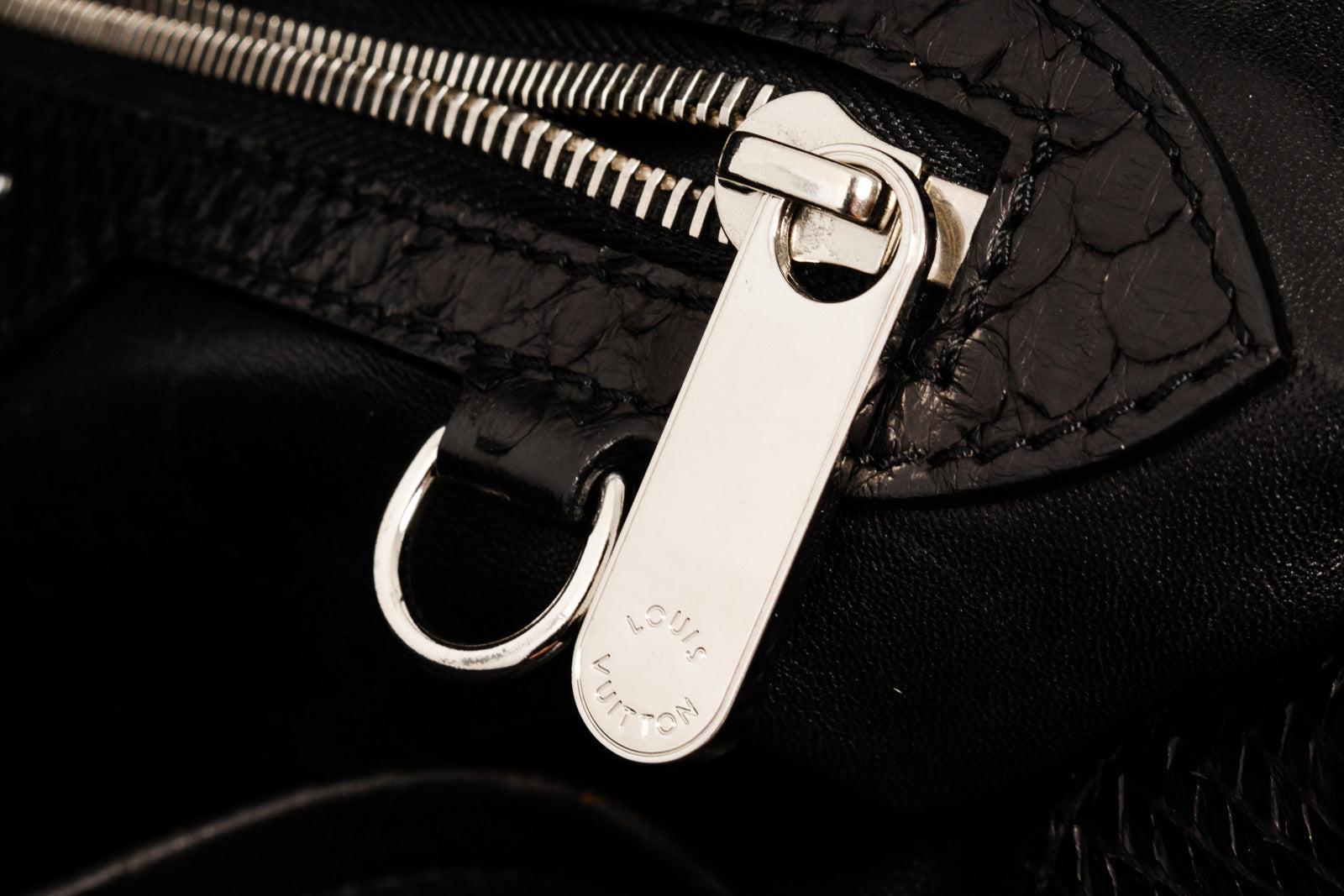 Louis Vuitton Black Python Cirrus MM Shoulder Bag 3