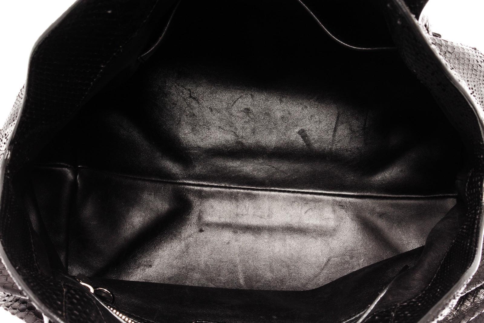 Louis Vuitton Black Python Cirrus MM Shoulder Bag 4