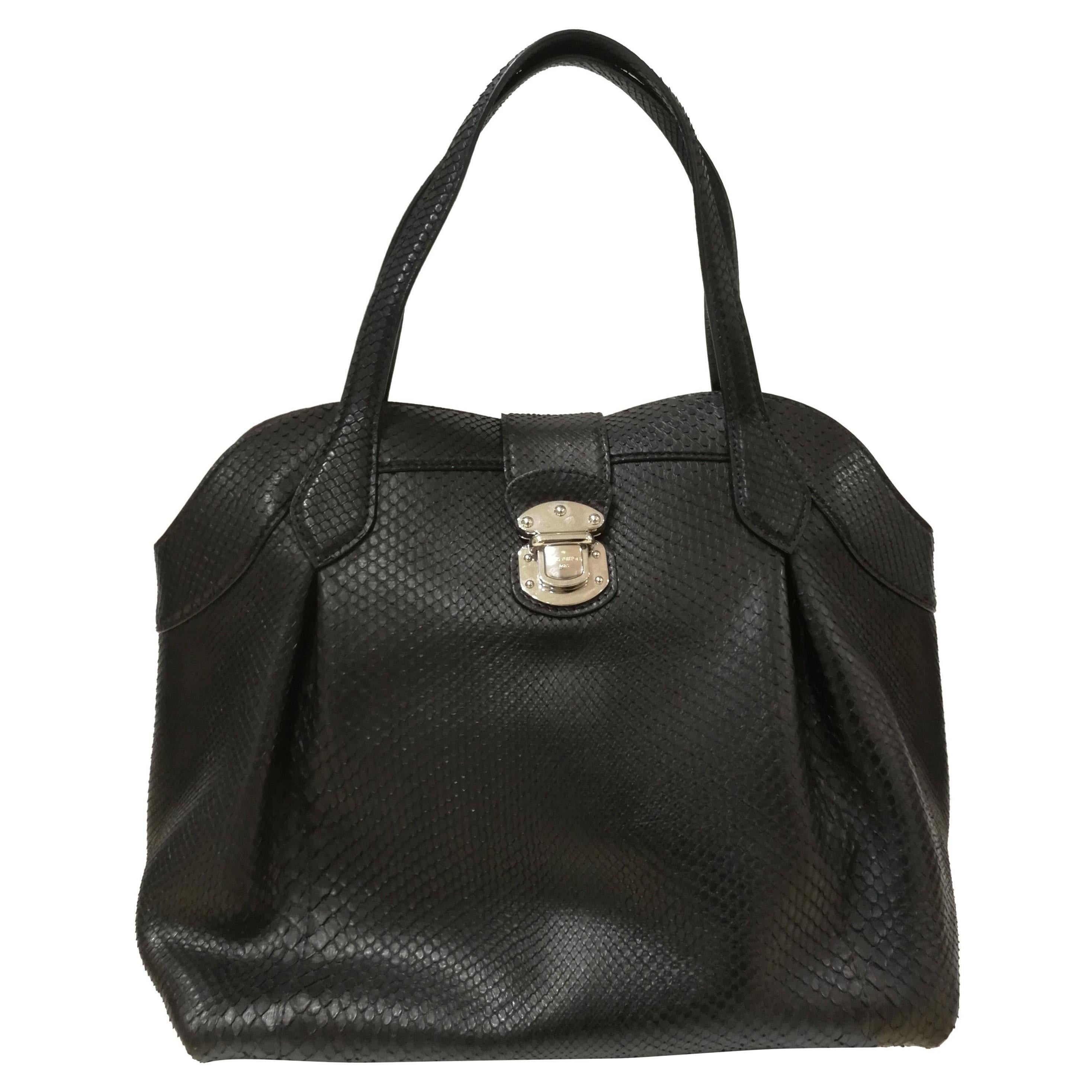 Louis Vuitton Black Python Limited Ed. Bag